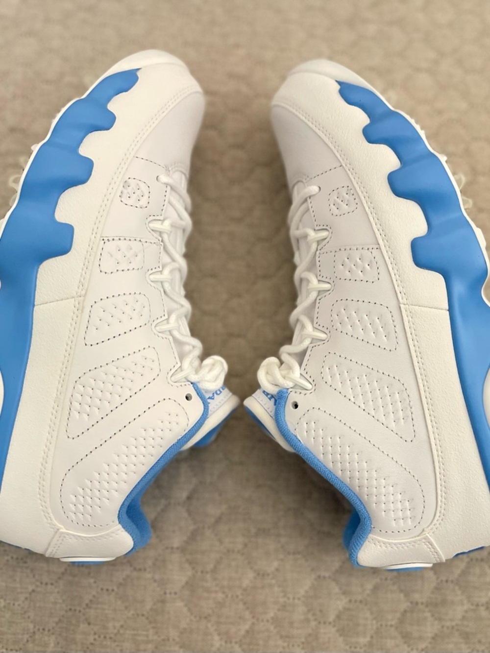 Nike Air Jordan 9 Retro Low G Golf UNC University Blue FJ5934-101 Men’s NEW - Picture 4 of 8